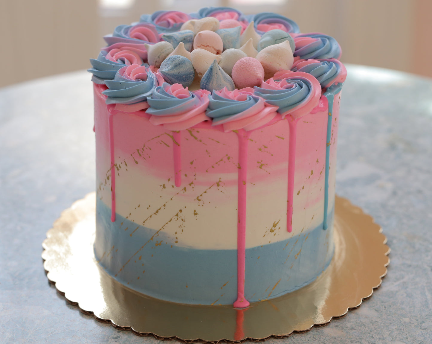 Gender Reveal Cake