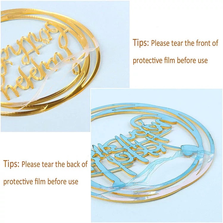 Happy Birthday Cake Topper - Dulceology